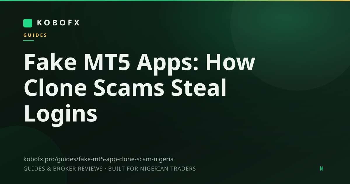Fake MT5 Apps: How Clone Scams Steal Logins