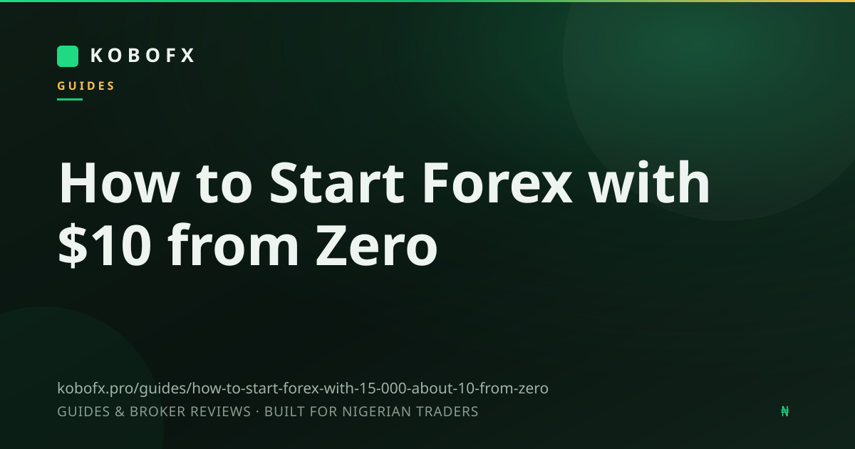 How to Start Forex with $10 from Zero