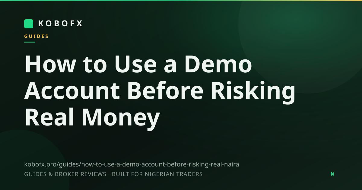 How to Use a Demo Account Before Risking Real Money