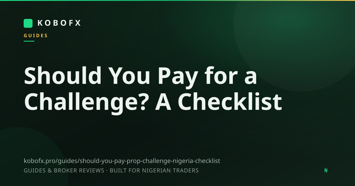 Should You Pay for a Challenge? A Checklist