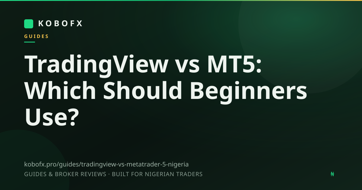 TradingView vs MT5: Which Should Beginners Use?